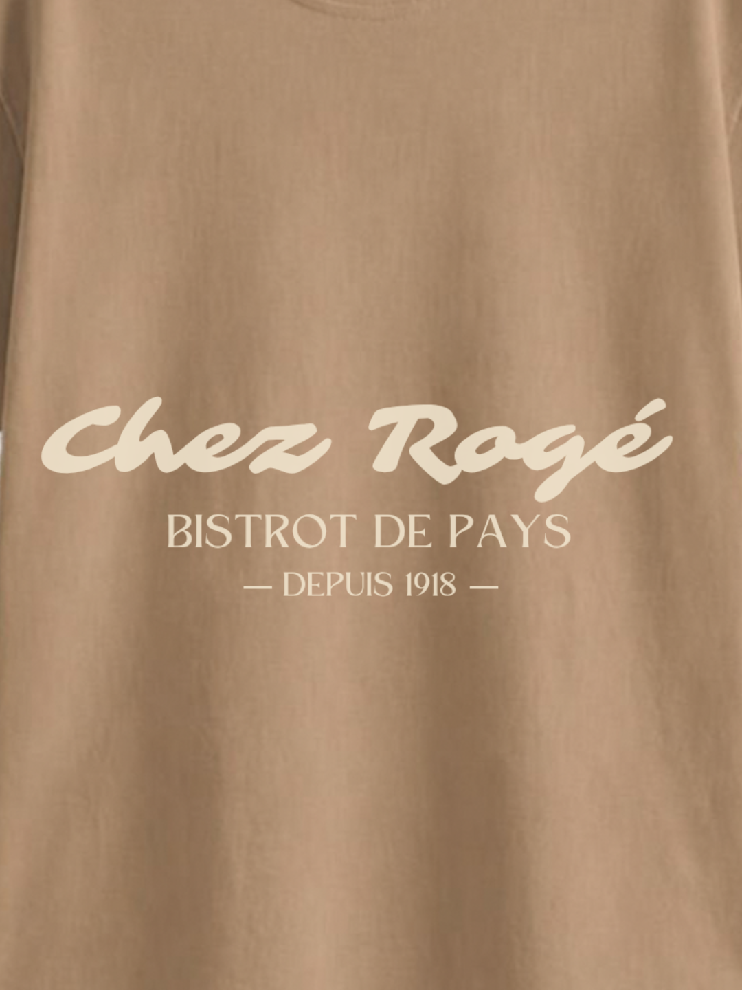T-shirt Marron Adulte Chez Rogé