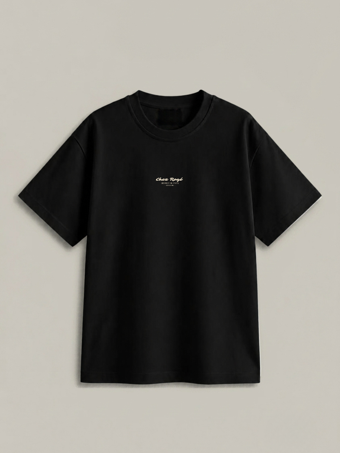 T-shirt Noir Adulte Chez Rogé