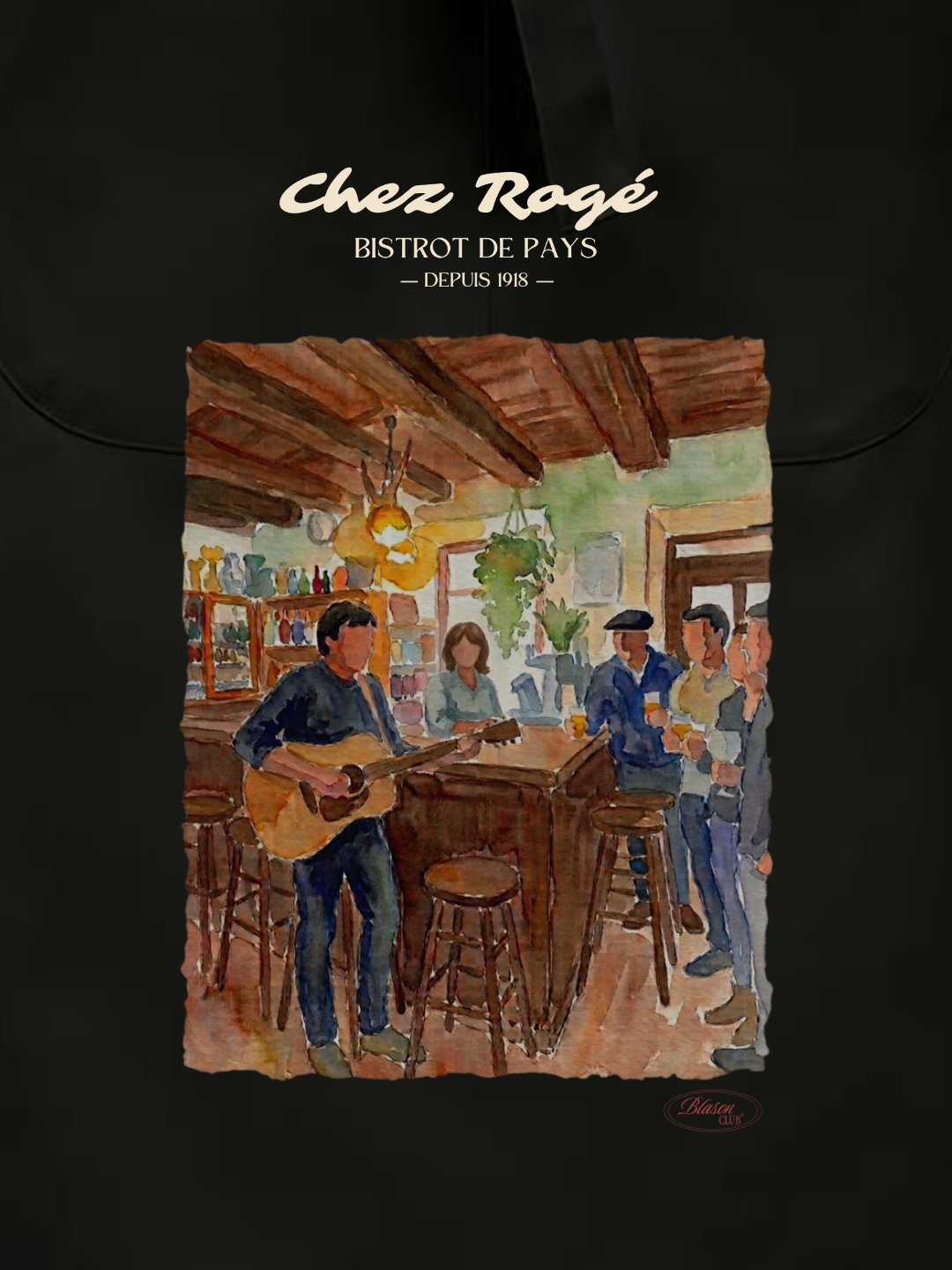 Tablier Noir Chez Rogé